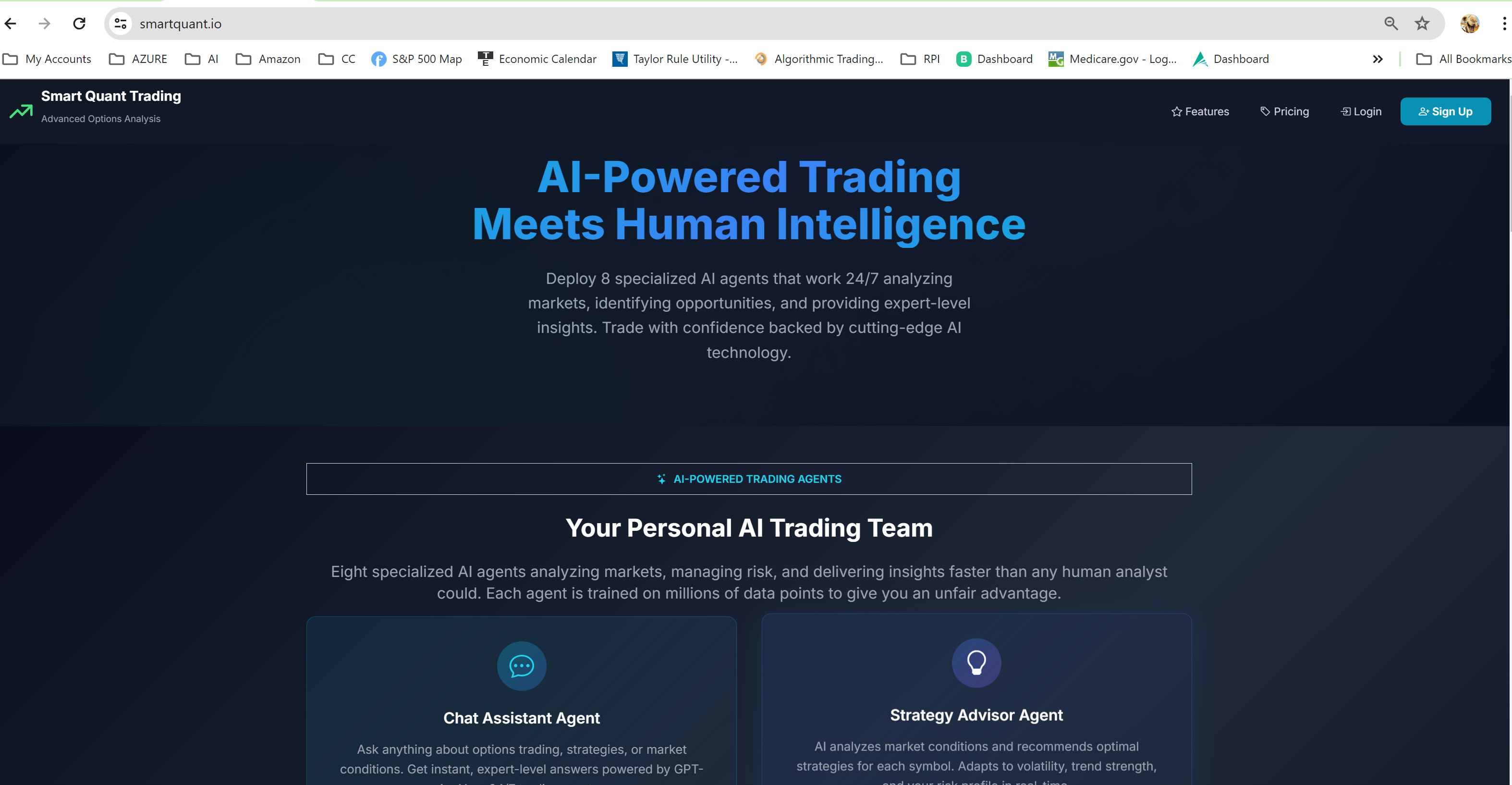Smart Quant Home Page